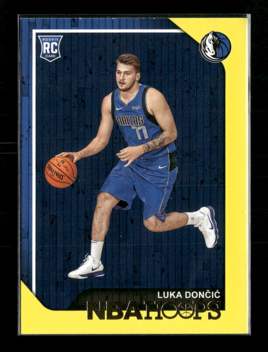 2018-19 Hoops Yellow Luka Doncic Rookie #268