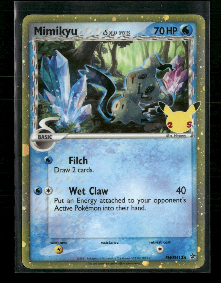 SWSH: Sword & Shield Promo Cards Mimikyu (Delta Species) #SWSH136