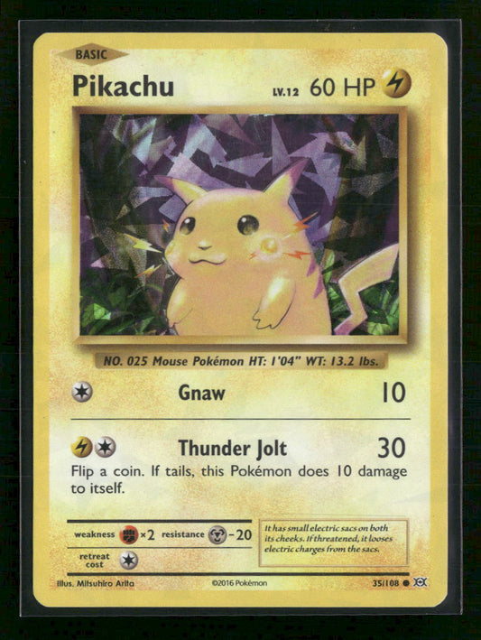 Deck Exclusives Pikachu #035/108 Cracked Ice Holo