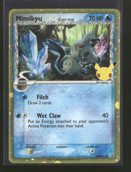 SWSH: Sword & Shield Promo Cards Mimikyu (Delta Species) #SWSH136