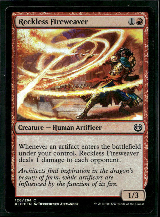 Kaladesh Reckless Fireweaver #126