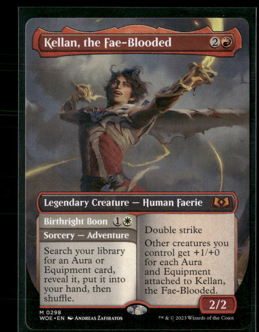 Wilds of Eldraine Kellan, the Fae-Blooded (Borderless) #298