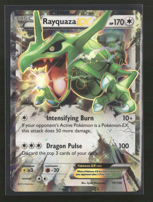 XY - Roaring Skies Rayquaza EX (75) #75/108