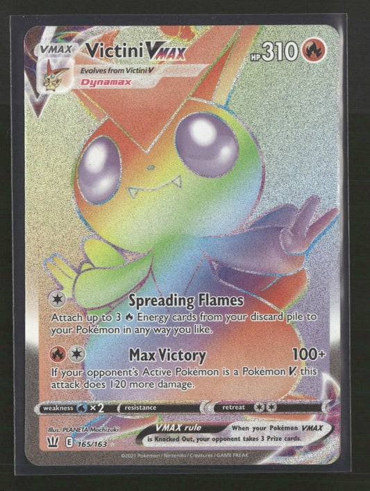 SWSH05: Battle Styles Victini VMAX (Secret) #165/163