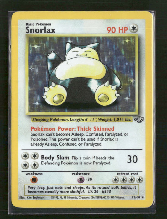 Jungle Snorlax (11) Unlimited Holofoil #11/64