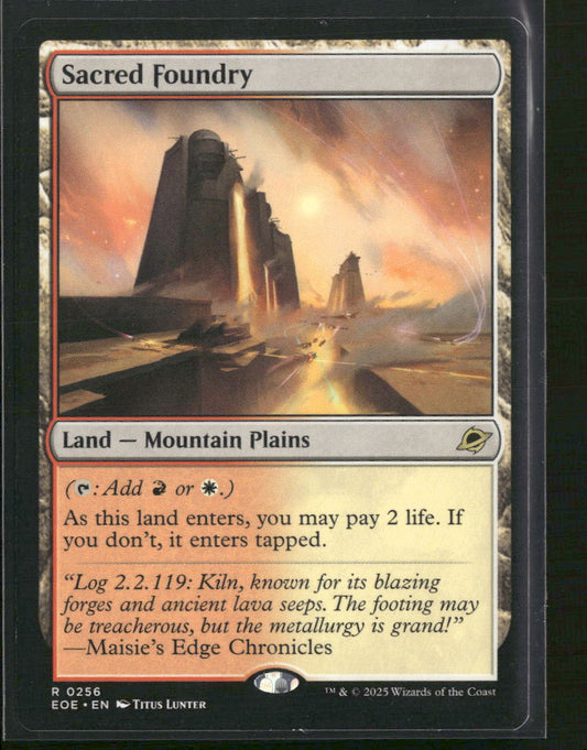 Edge of Eternities Sacred Foundry #256