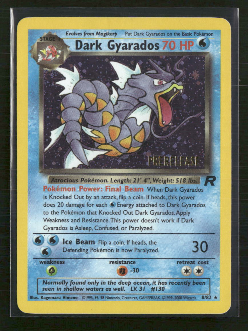 WoTC Promo Dark Gyarados (Prerelease) #08/82