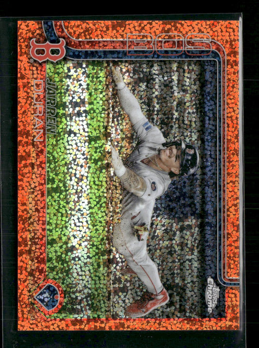 Jarren Duran 2025 #79 Topps Chrome Orange Refractors #/25