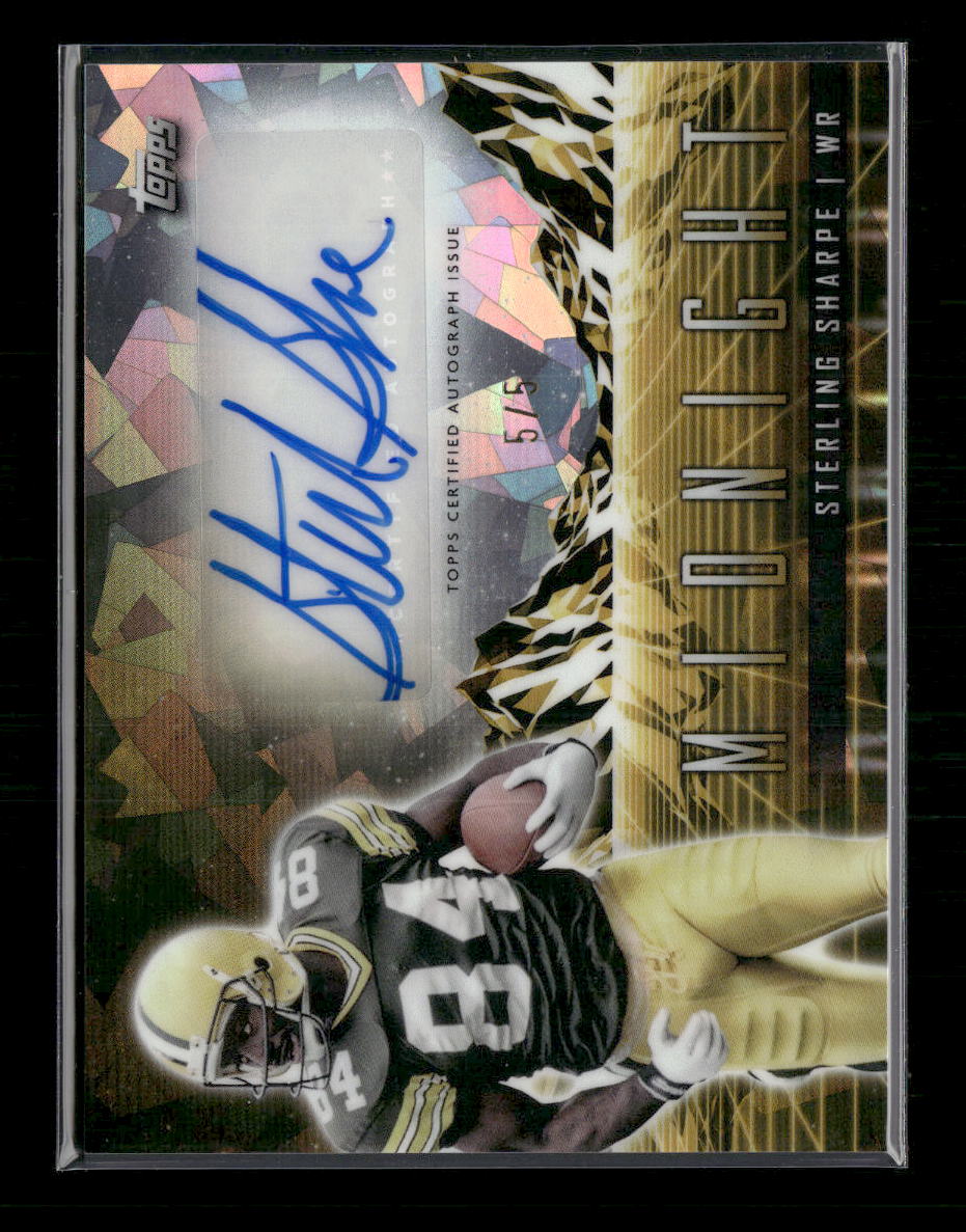 Sterling Sharpe 2024 #HZS-SS Topps Midnight Horizon Signatures Gold #/5