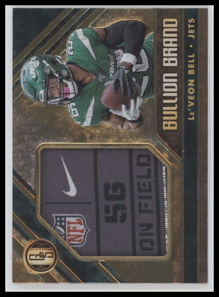Le'Veon Bell 2020 #BBT6 Panini Gold Standard Bullion Brand Patch #/10
