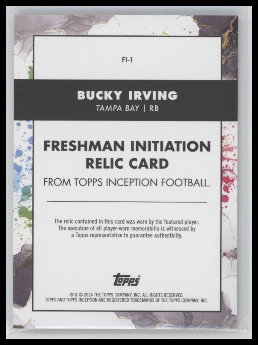 Bucky Irving 2024 #FI-1 Topps Inception Freshman Initiation Red #/75