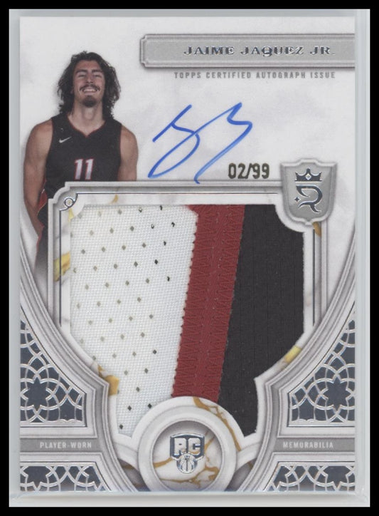 2023/24 Topps Royalty Rookie Patch Auto #/99 Jaime Jaquez Jr. #118