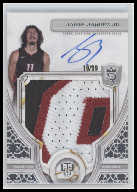 2023/24 Topps Royalty Rookie Patch Auto #/99 Jaime Jaquez Jr. Auto #118