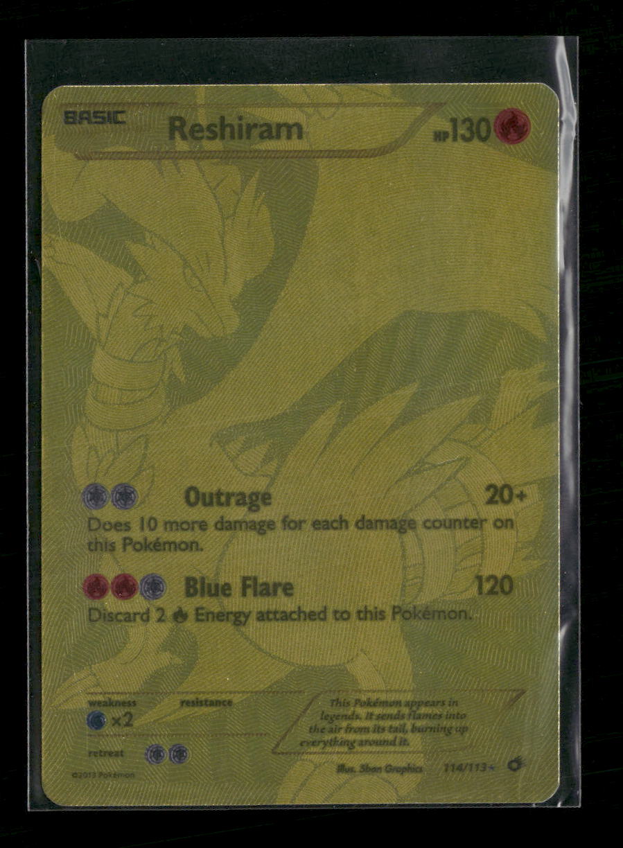 Legendary Treasures Reshiram (114 Full Art Secret Rare) #114/113