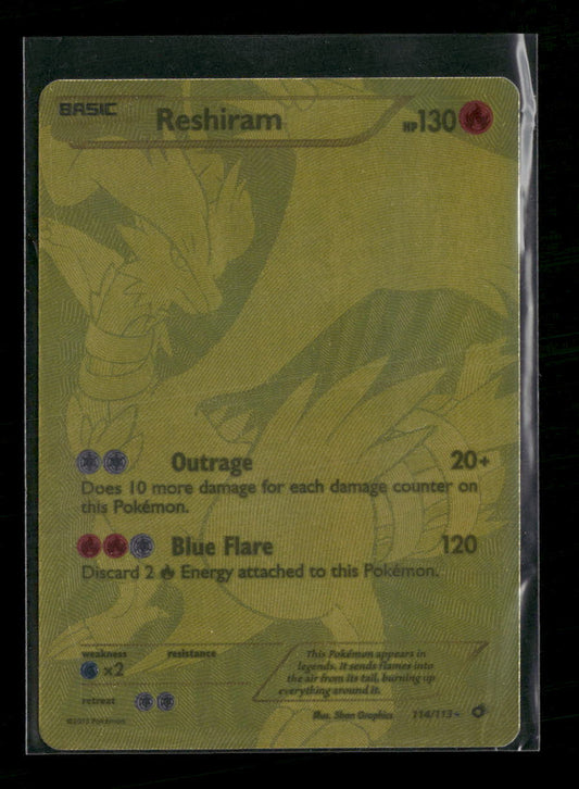 Legendary Treasures Reshiram (114 Full Art Secret Rare) #114/113