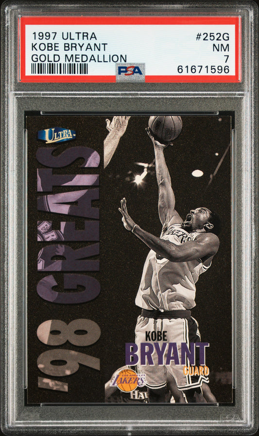 1997 Ultra Gold Medallion Kobe Bryant 7 PSA #252G