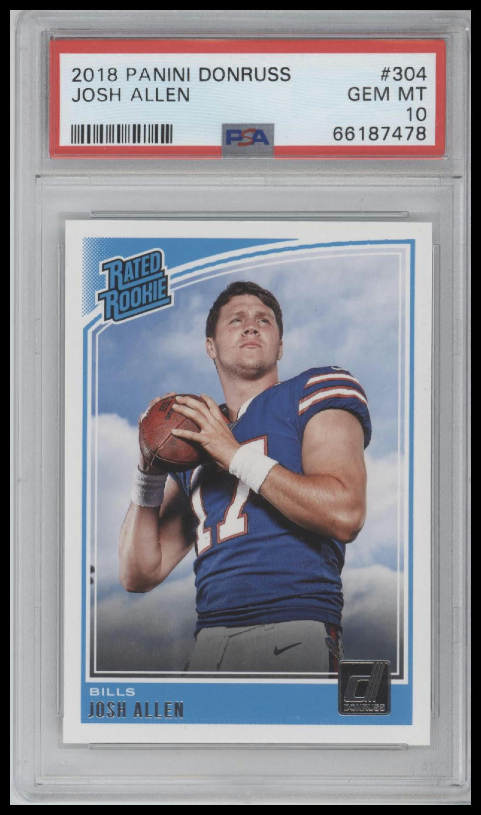 2018 Panini Donruss Josh Allen 10 PSA #304