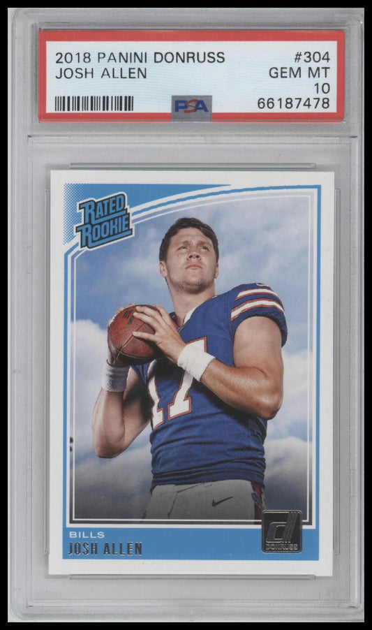 2018 Panini Donruss Josh Allen 10 PSA #304