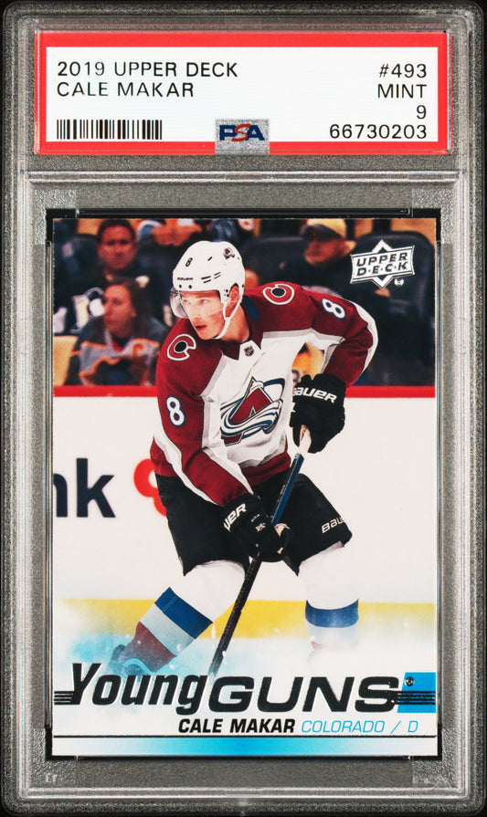 2019 Upper Deck Cale Makar 9 PSA #493