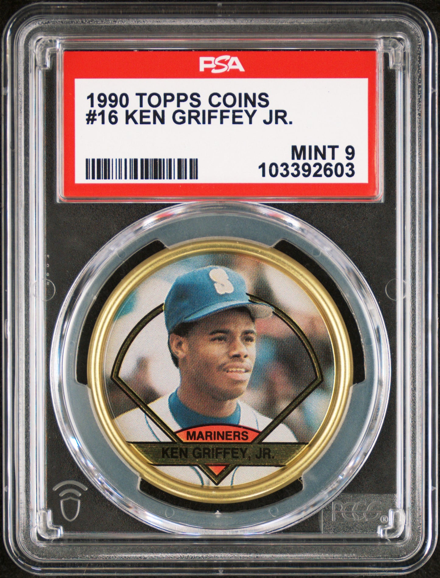 1990 Topps Coins Ken Griffey Jr. 9 PSA #16