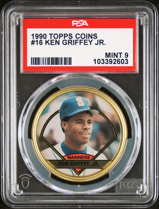 1990 Topps Coins Ken Griffey Jr. 9 PSA #16