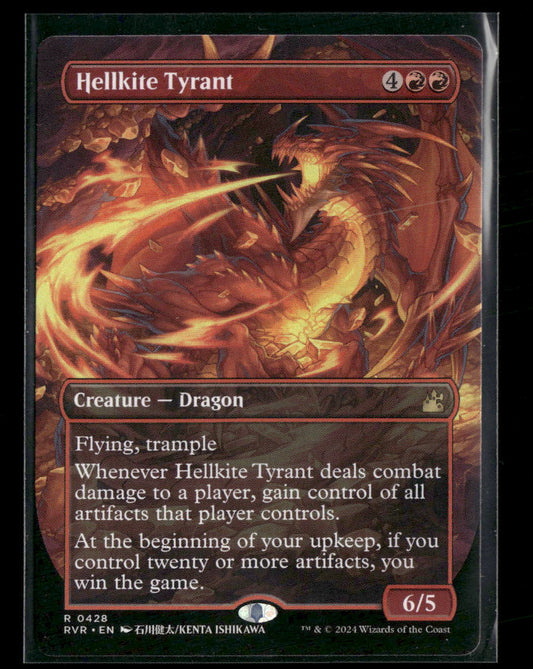 Ravnica Remastered Hellkite Tyrant (Anime Borderless) #428