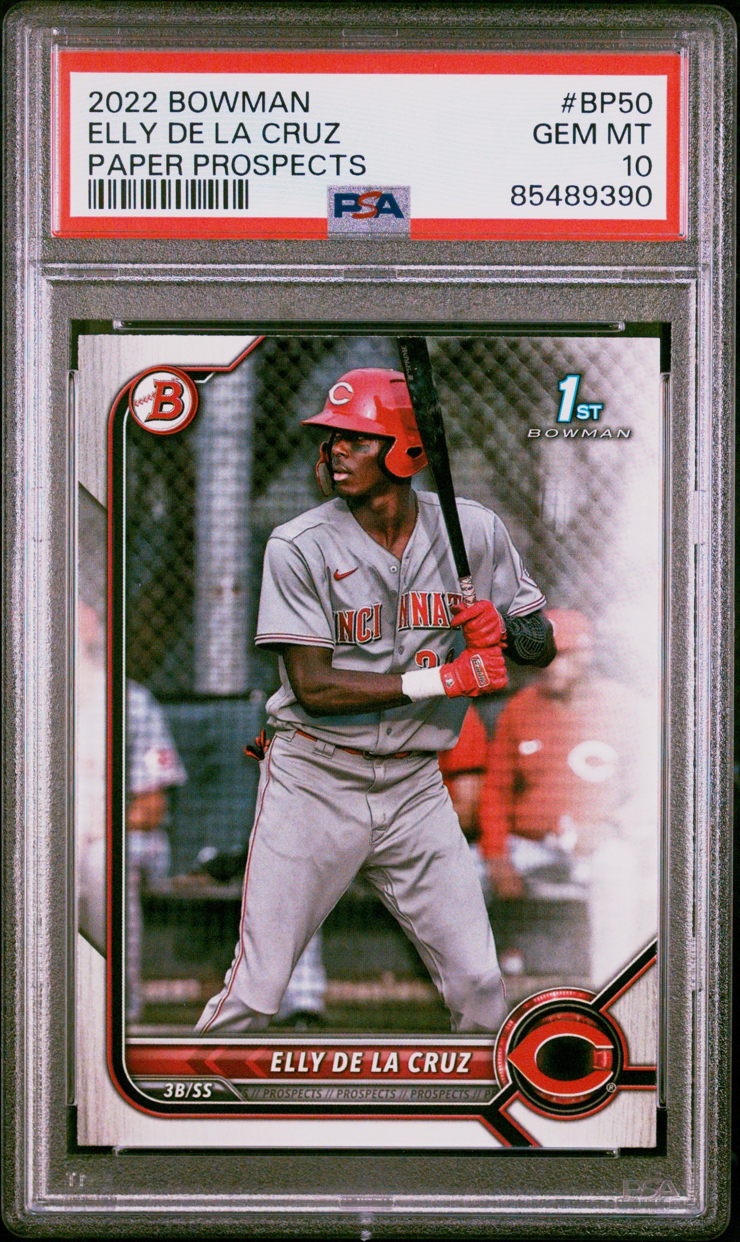 2022 Bowman Paper Prospects Paper Prospects Elly De La Cruz 10 PSA #BP50