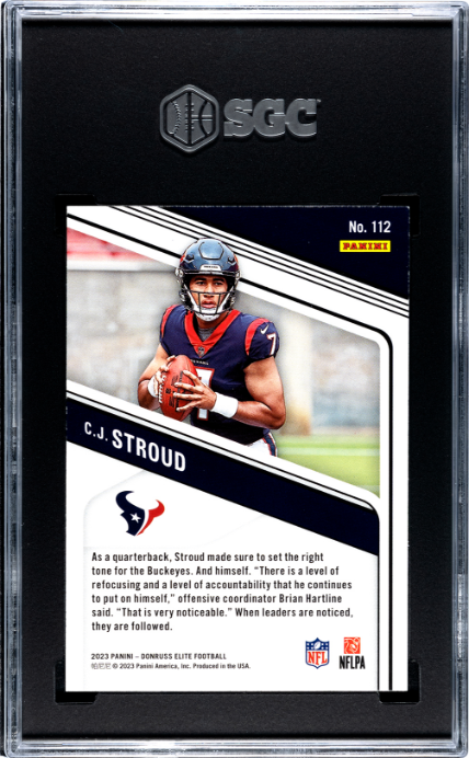 2023 Panini Elite Pink Cj Stroud 9.5 SGC #112