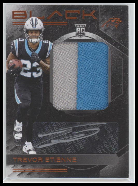 Trevor Etienne 2025 Topps Black Auto Patch Orange #/99  #RKPA-TEE