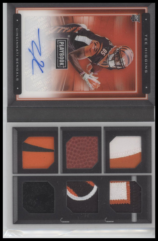 Tee Higgins 2020 Panini Playbook Rookie Signature Locker Patch #/25 #RSL-TH