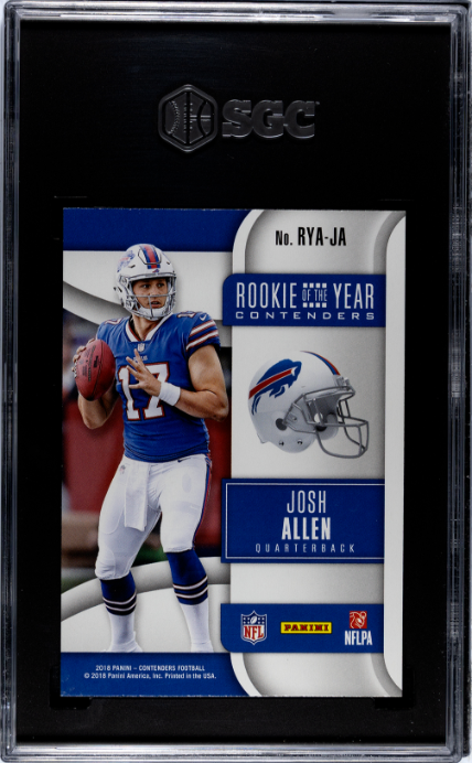 2018 Panini Contenders Roy Contenders Josh Allen 9.5 SGC #RYA-JA