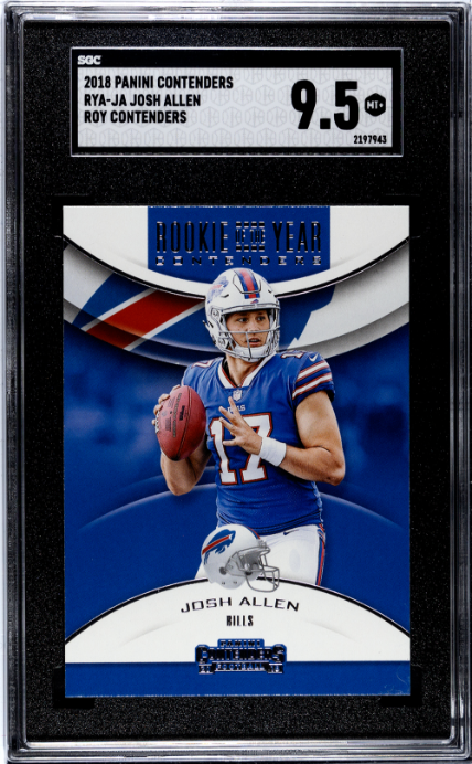 2018 Panini Contenders Roy Contenders Josh Allen 9.5 SGC #RYA-JA
