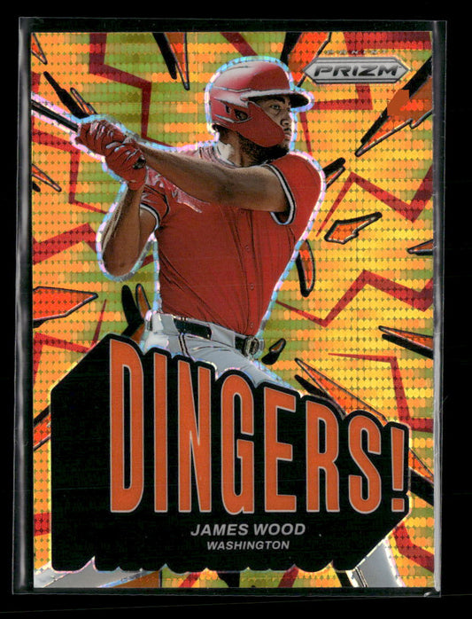 James Wood 2025 Panini Prizm Dingers! Orange Prizms #/399 #10