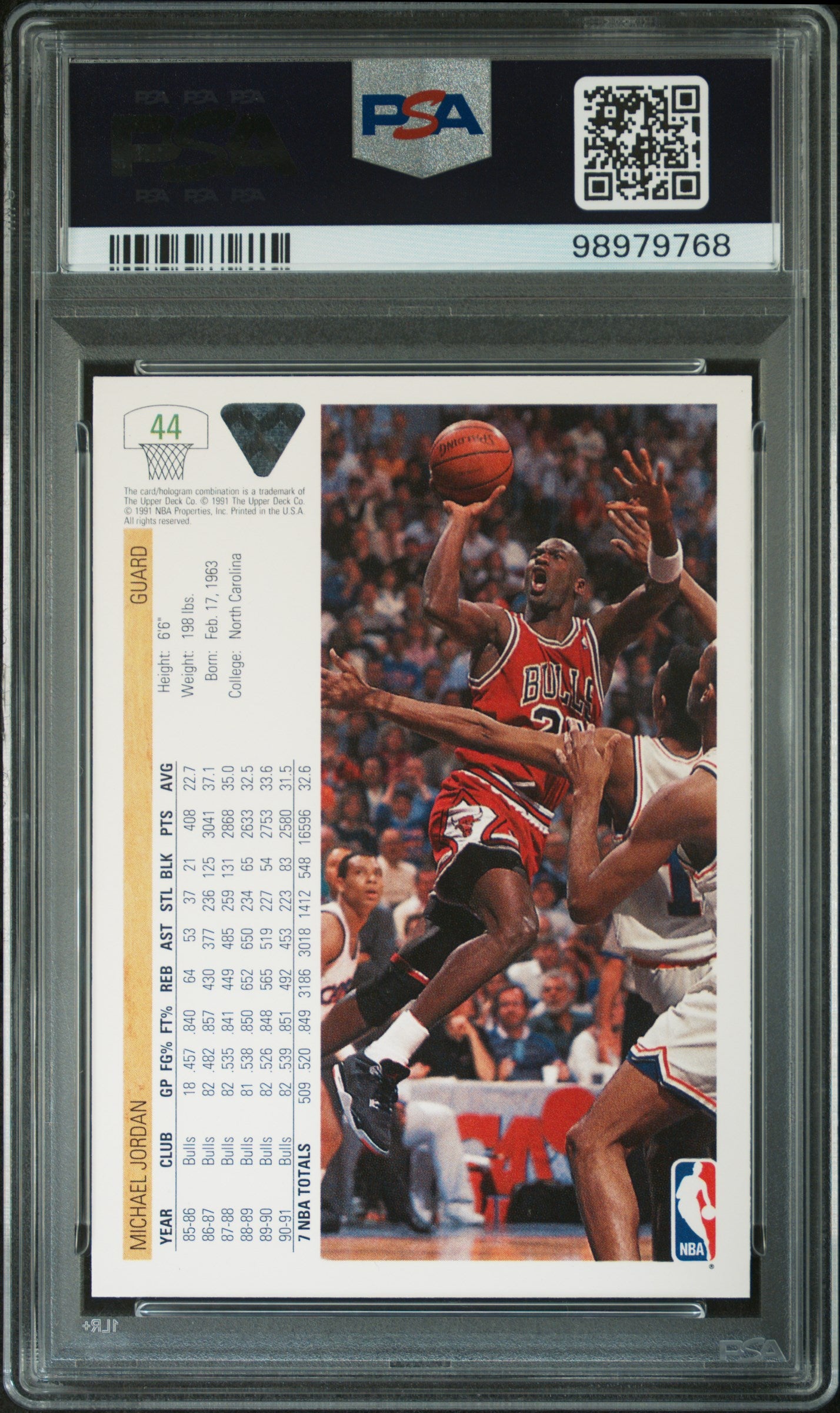 1991 Upper Deck Michael Jordan 9 PSA #44