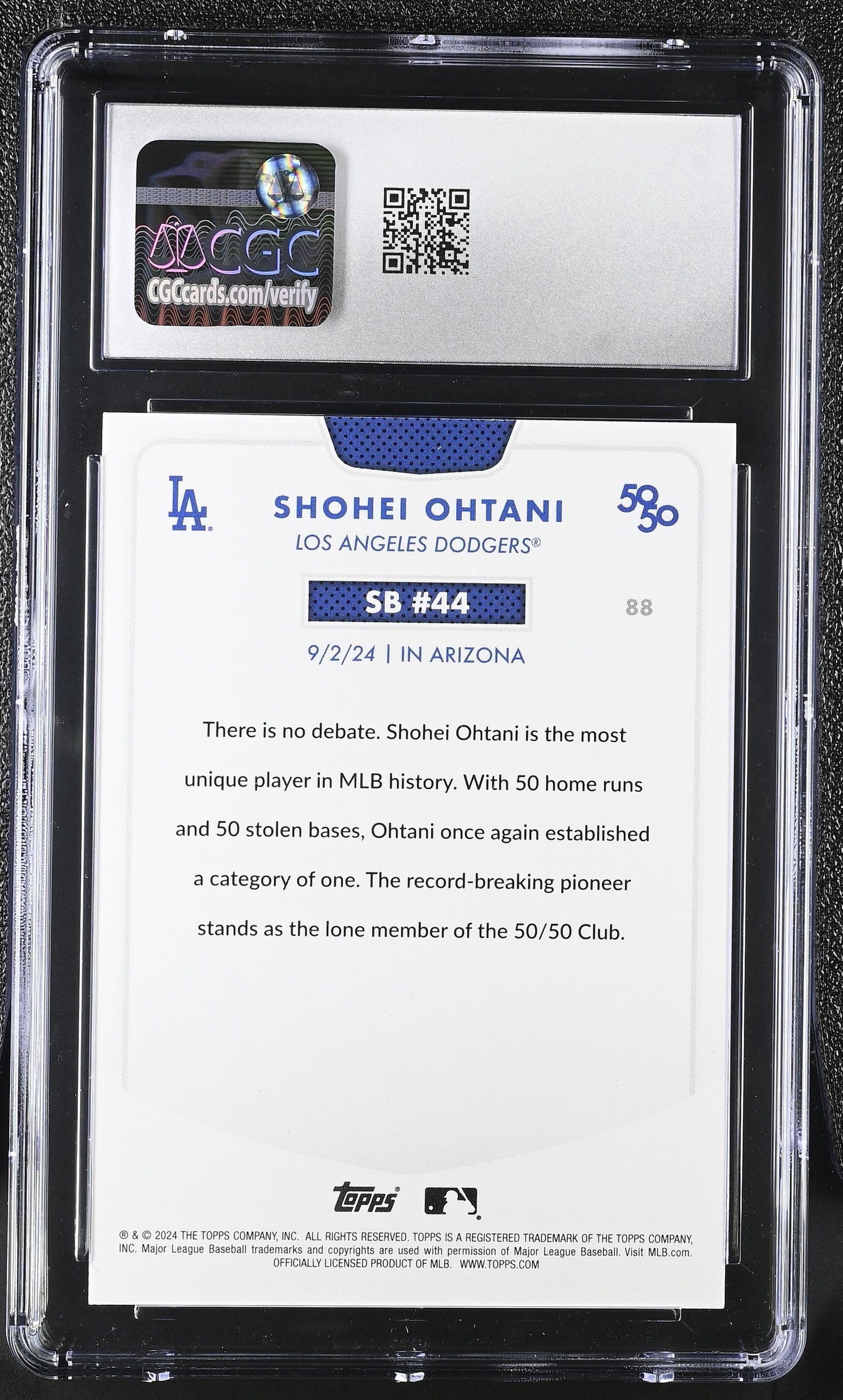 2024 50/50 Shohei Ohtani 10 CGC #88