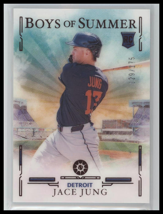 2025 Panini Boys of Summer Red Jace Jung #/175 #25