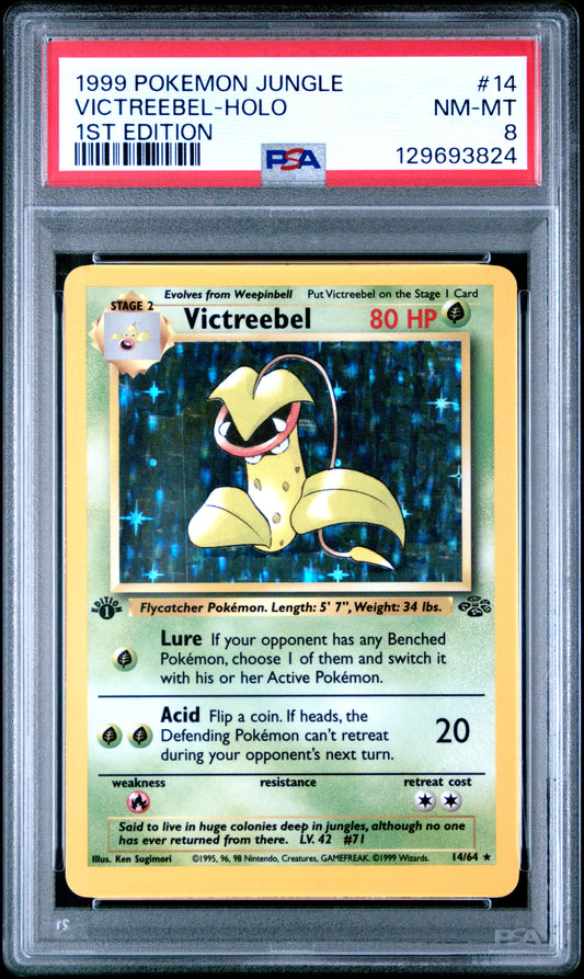 1999 Pokemon Jungle 1st Edition Victreebel-Holo 8 PSA #14