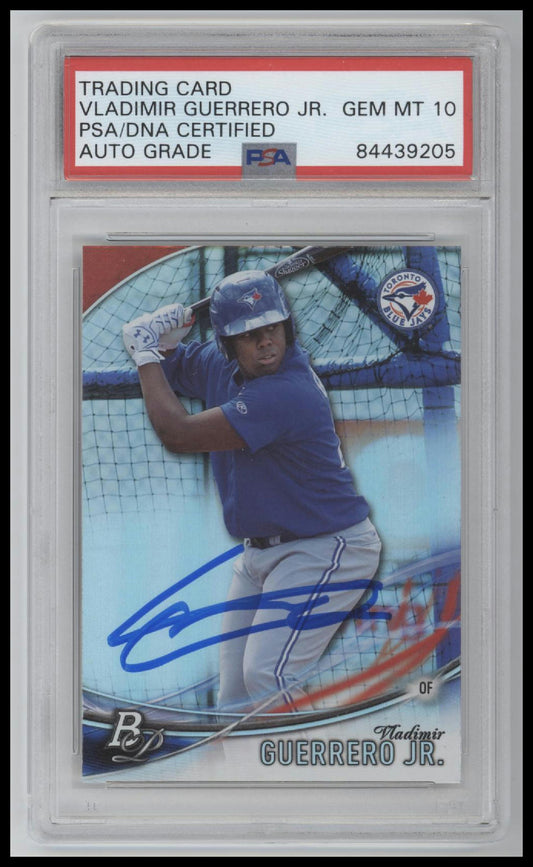 2016 Bowman Platinum Vladimir Guerrero Jr. PSA Certified Auto Grade Gem 10 #TP-VG