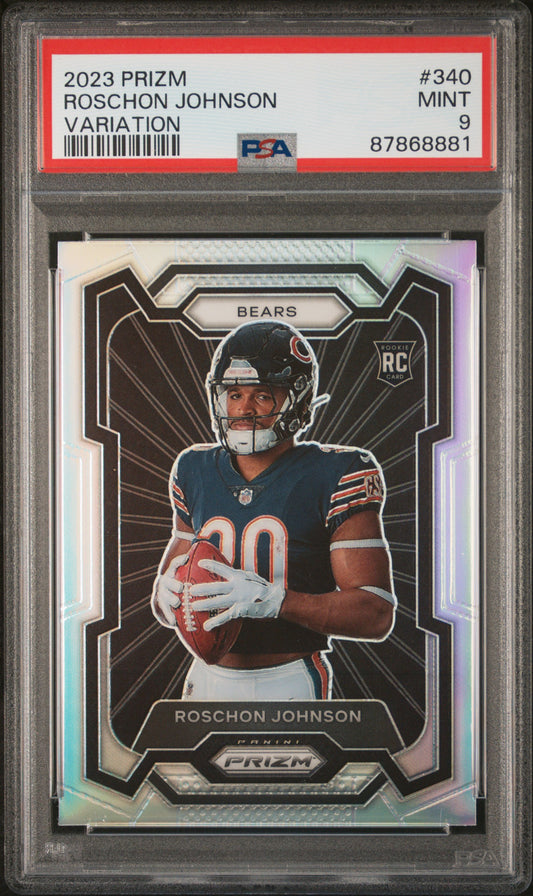 2023 Panini Prizm Variation Roschon Johnson 9 PSA #340