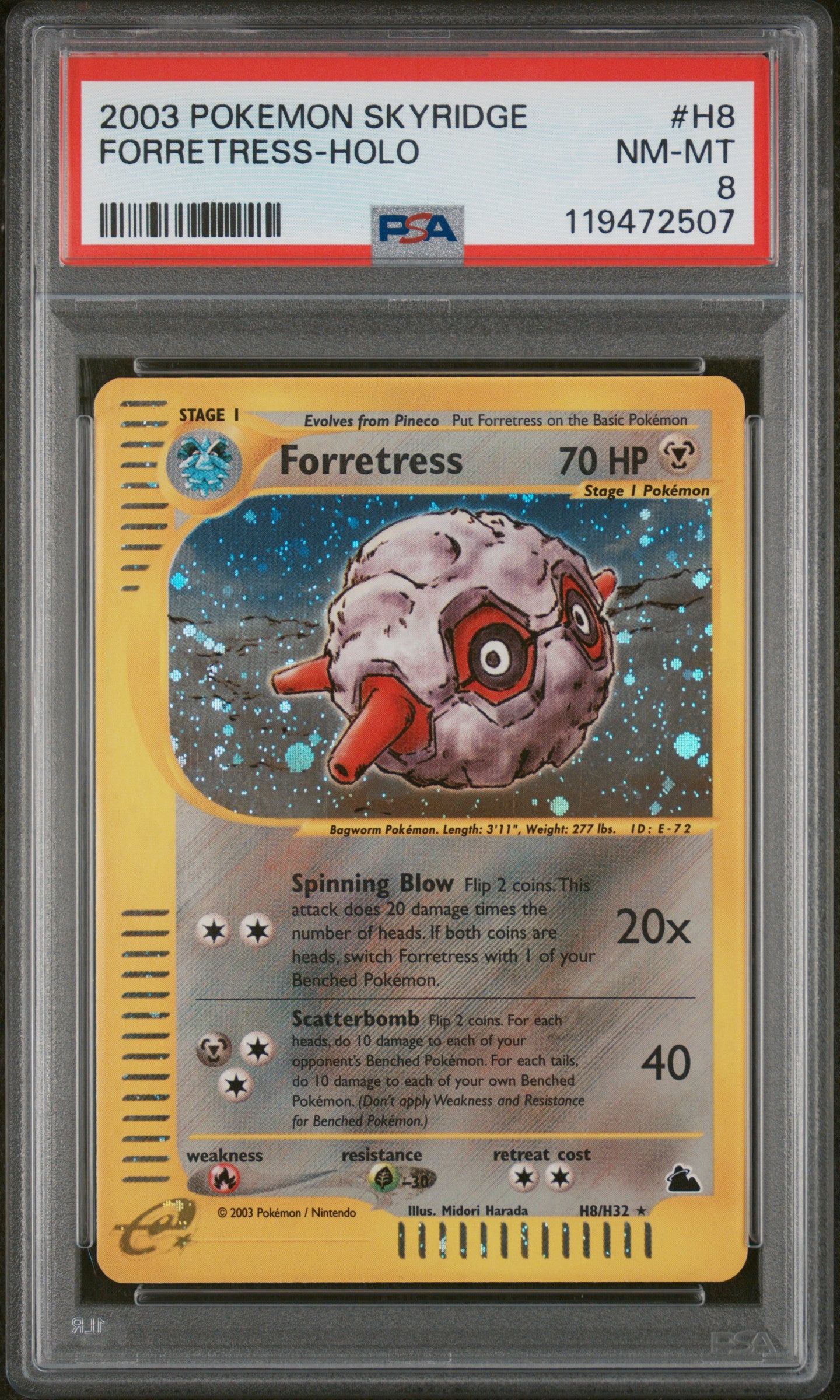2003 Pokemon Skyridge Forretress-Holo 8 PSA #H8
