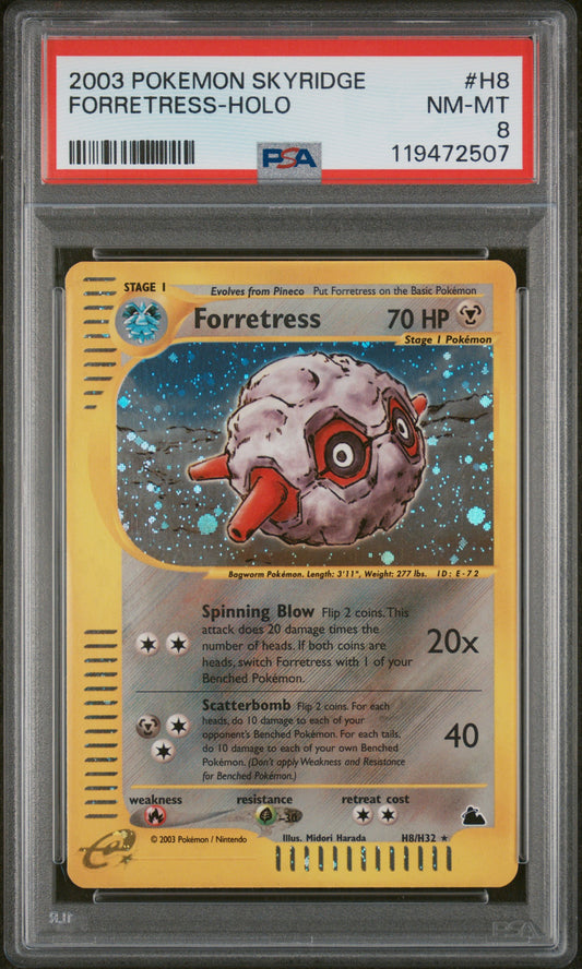 2003 Pokemon Skyridge Forretress-Holo 8 PSA #H8
