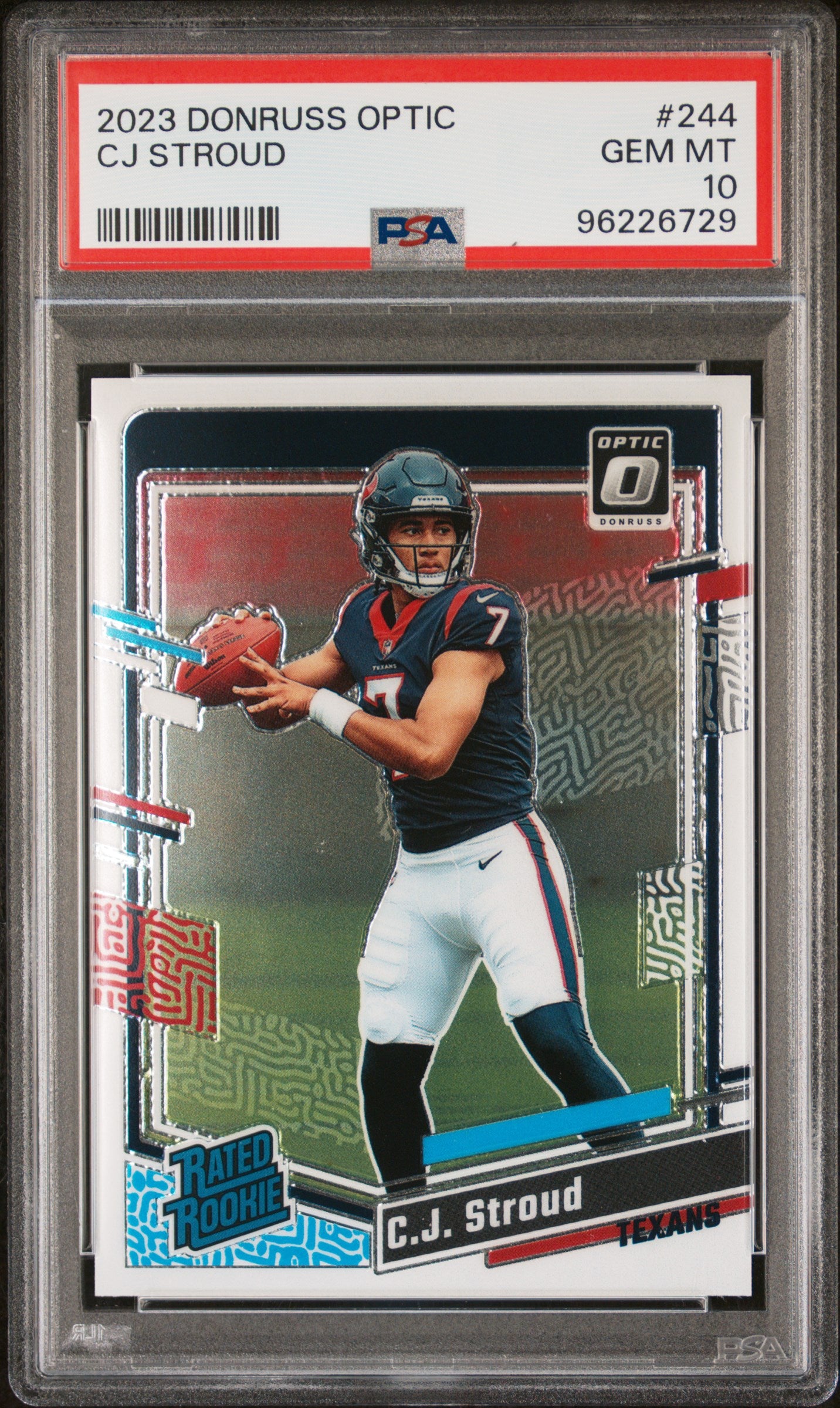 2023 Panini Donruss Optic Cj Stroud 10 PSA #244