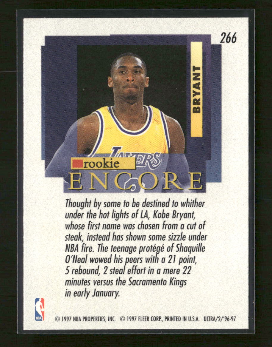 1996-97 Ultra Kobe Bryant #266
