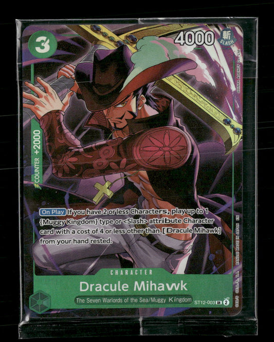 One Piece Promotion Cards Dracule Mihawk (Illustration Box Vol.4) #ST12-003