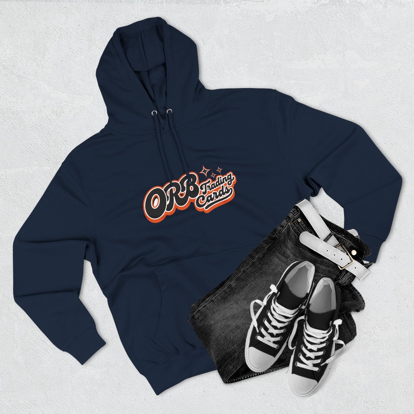 Find Your People Hoodie — 'ORB Trading Cards' Retro Script Fleece Hoodie