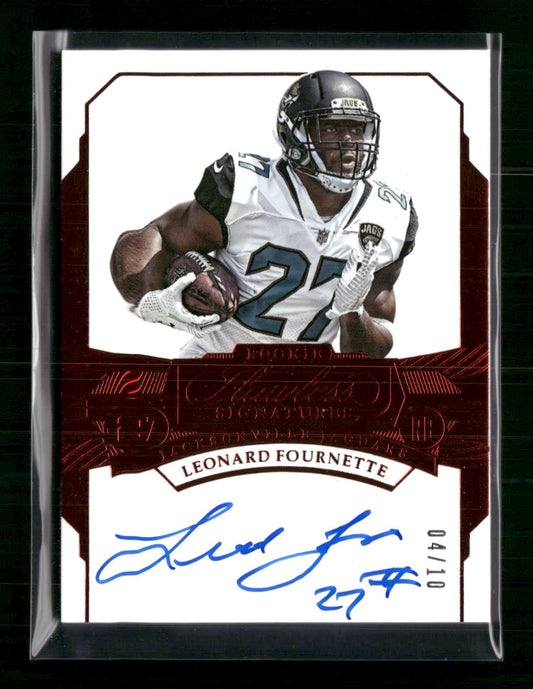 2017 Panini Flawless Rookie Signatures Ruby Leonard Fournette #/10 #RS-LF