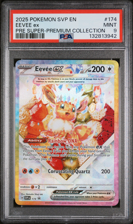 2025 Pokemon Svp En Pre Super-Premium Collection Eevee Ex 9 PSA #174