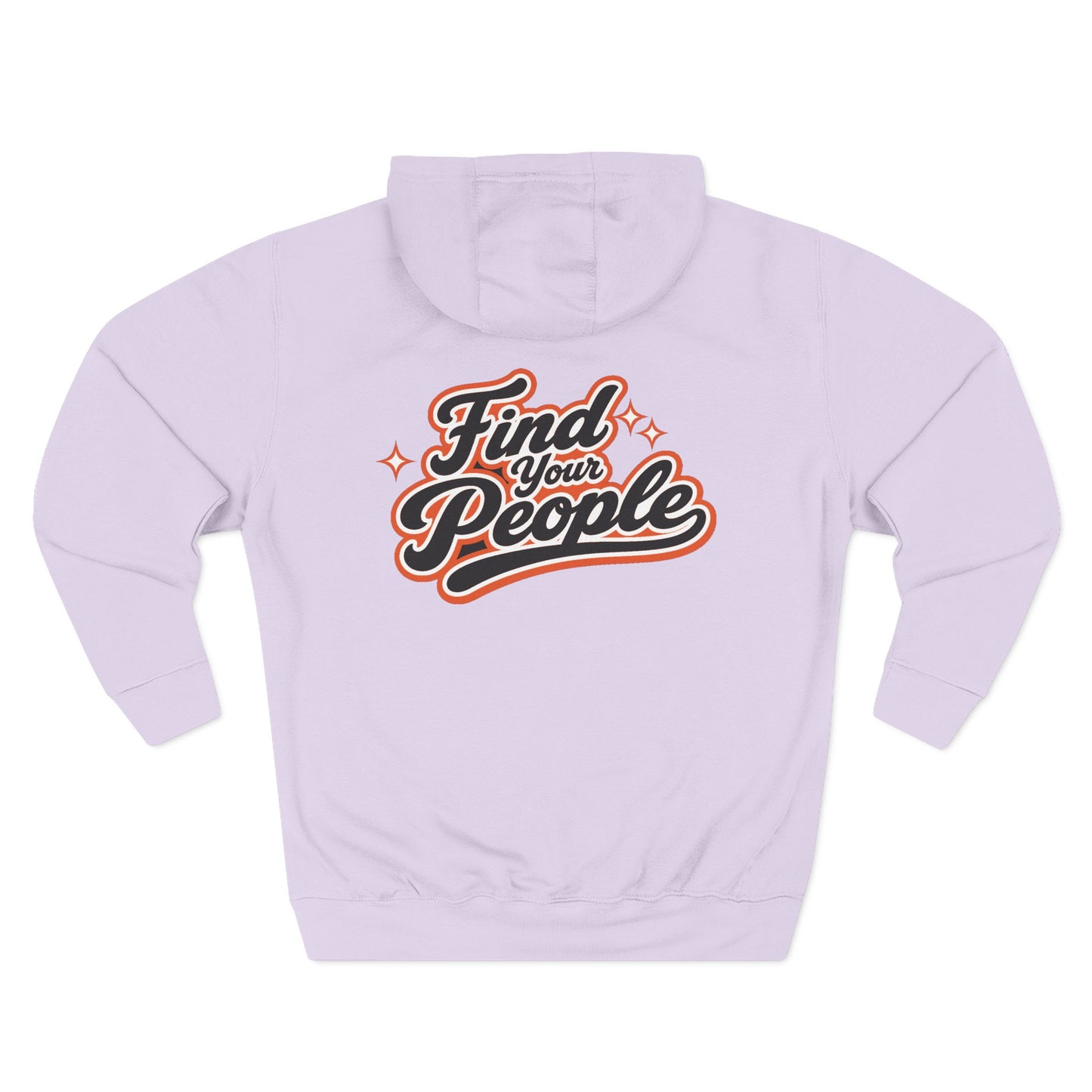 Find Your People Hoodie — 'ORB Trading Cards' Retro Script Fleece Hoodie