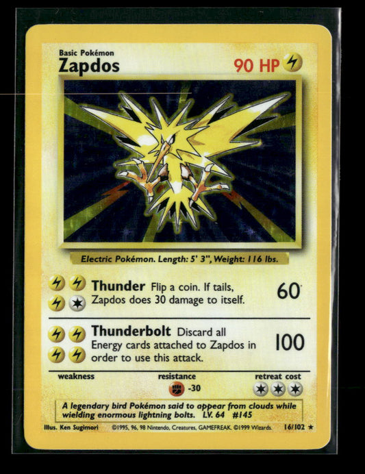Base Set Zapdos #016/102