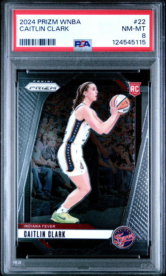 2024 Panini Prizm Wnba Caitlin Clark 8 PSA #22